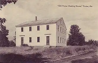 Old Porter Meeting House (built 1828), c. 1922