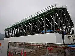 Former Taisha Station undergoing construction (June 2021)