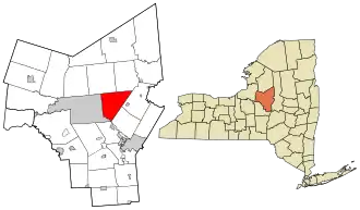 Location in Oneida County and the state of New York.