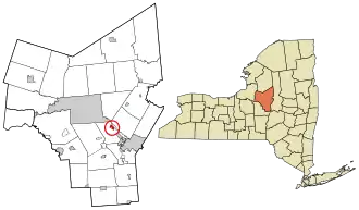 Location in Oneida County and the state of New York.