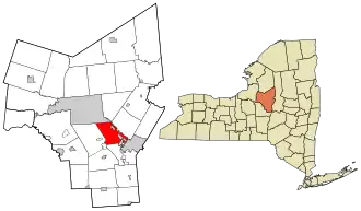 Location in Oneida County and the state of New York.
