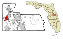 Location in Orange County and the state of Florida