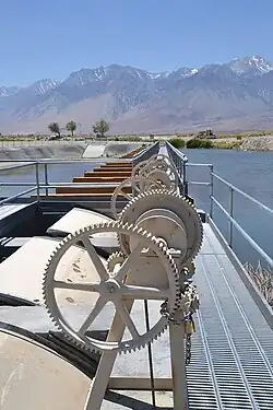 Diversion gates that control inflow to the Lower Owens River