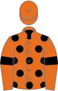 Orange, black spots and armlets
