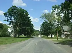 Eastbound PA 244 in Oswayo