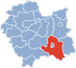 Location within the voivodeship