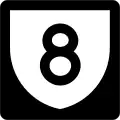 Highway 8 marker