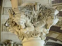 One of the capitals of the Salle du Manège