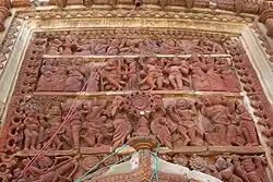 Terracota relief in Dutta family temple