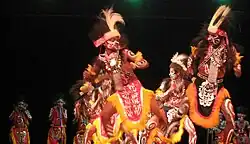 Papuan war dance from Yapen, Papua