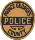 Patch of the Prince George's County Police Department (1970s)