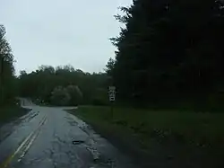 PA 858 southbound through State Game Lands No. 140 in Apolacon Township