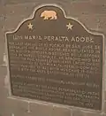 The California Historical Landmark plaque