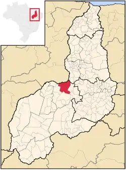 Location of Floriano in the State of Piauí