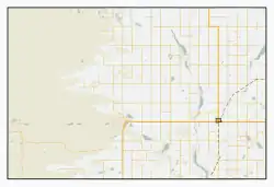 Hazlet is located in Pittville No. 169