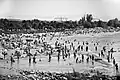 Beach with crowds, 2012