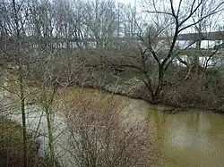 In front of the Rötha reservoir