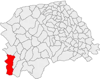 Location in Suceava County