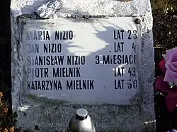 Polish civilians victims of the German Nazi massacre in Sochy, Stanislaw Nizio 3 months