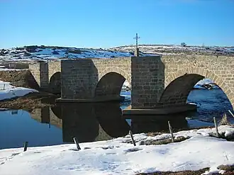 The Marchastel bridge, over the river Bès