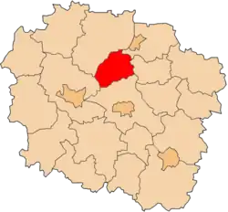 Location within the voivodeship