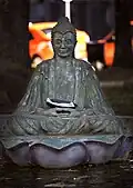 Buddha on a Lotus Flower sculpture