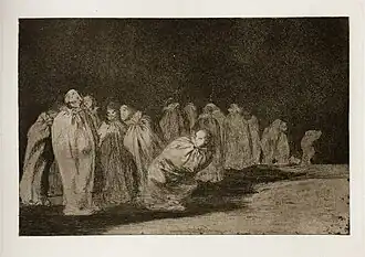 Νο. 8: Los ensacados (Folly in sacks) 24.4 x 35.1 cm.