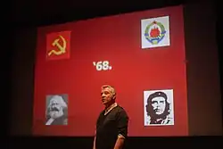 Hrvoje Klasić lecturing on May 68, 2018.