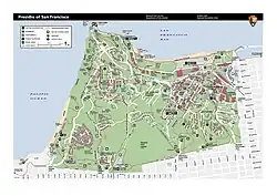 A map of the Presidio