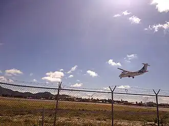 Small plain landing in Puerta de Tierra