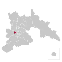 Location of Potonggang-guyok within Pyongyang