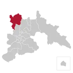 Location of Sunan-guyok within Pyongyang
