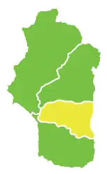 Map of Qardaha District within Latakia Governorate