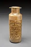Sulphate of quinine, the early antimalarial used to advantage to cure Gabonese patients by Griffon du Bellay.