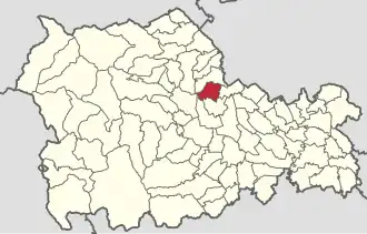 Location in Neamț County