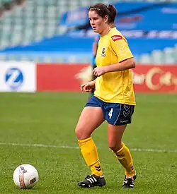 Rachael Doyle playing for Central Coast Mariners (W-League)