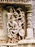 Wall relief sculpture of the Amrutesvara temple