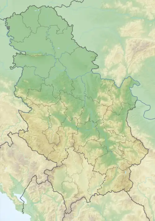 Lake Ribnica is located in Serbia