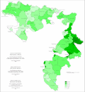 Share of Bosniaks in Republic of Srpska by municipalities 1991 (territorial organization from 2013)