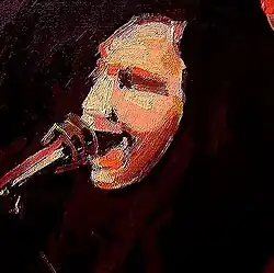 Samia's portrait, acrylic on canvas