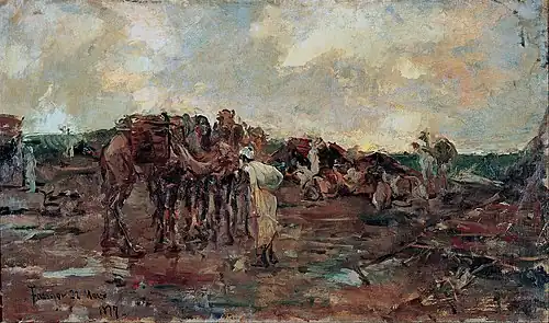 Rest Stop for an Arab Caravan, 1877
