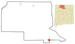 Location of Española, New Mexico