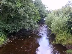 River Calder looking downstream from the Calder Aqueduct