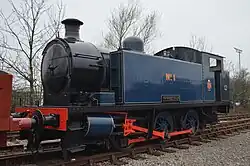 Robert Stephenson & Hawthorn No.1 on the crossover line