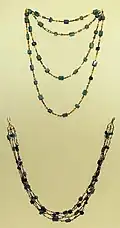 Rome, republic or empire, goldsmithery, 1st century BC-3rd AD, gold and precious stone necklaces