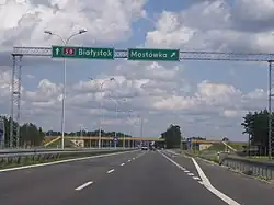 "Mostówka" interchange on S 8