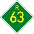 Provincial route R63 shield