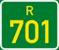 Regional route R701 shield