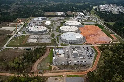 Aerial view of the Saltstone Disposal facility
