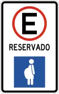 R-8-30 Parking spot, reserved for pregnant persons